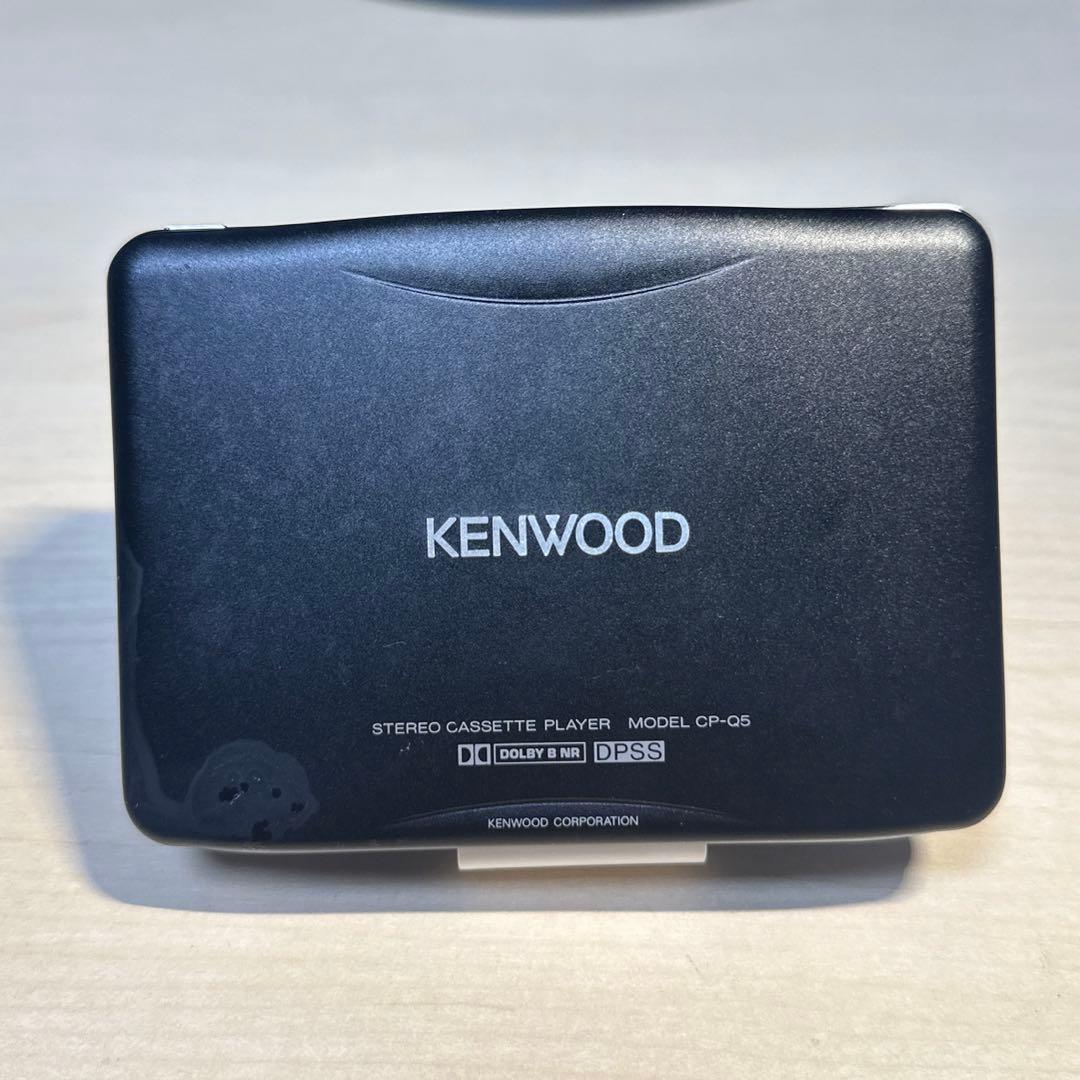 【美品DE修復品】KENWOOD カセットプレーヤー CP-Q5 ブラック
