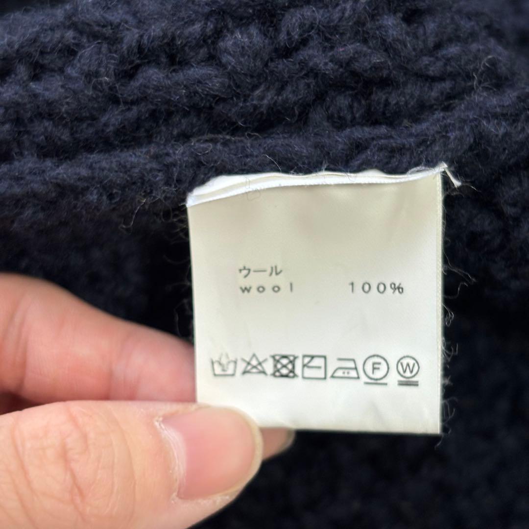 ✨未使用タグ付き✨アテナデザイン アランニット カーディガン紺42