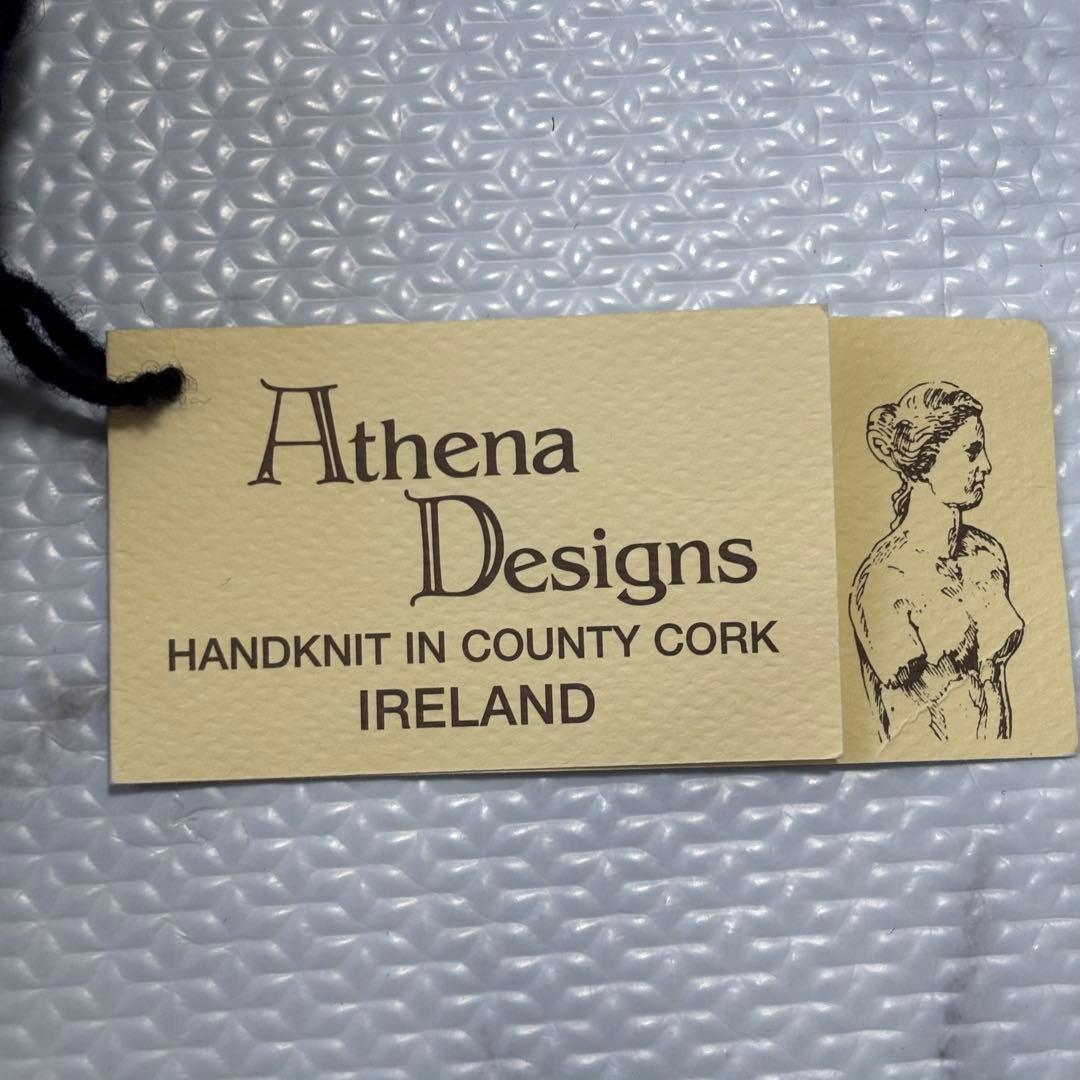 ✨未使用タグ付き✨アテナデザイン アランニット カーディガン紺42