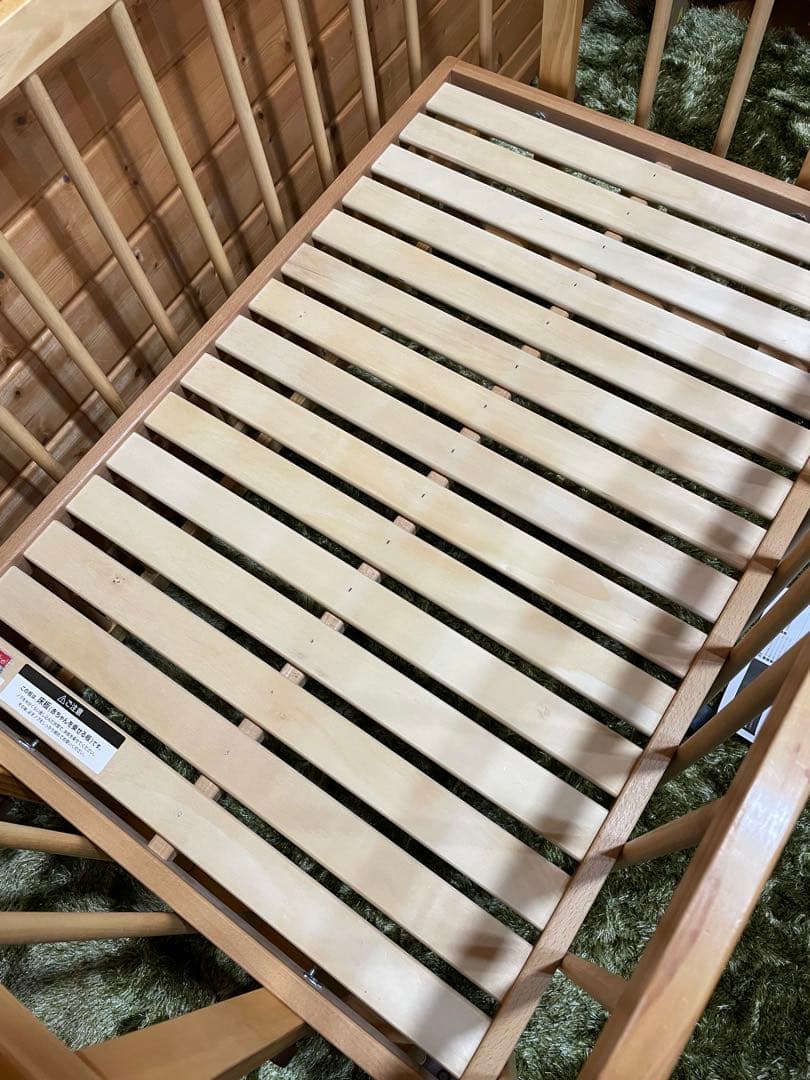 美品　ファルスカ　ベビーベッド ミニジョイントベッドネオ