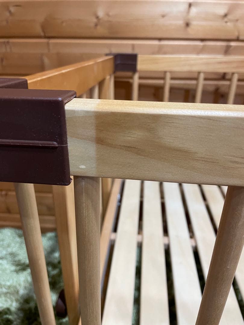 美品　ファルスカ　ベビーベッド ミニジョイントベッドネオ