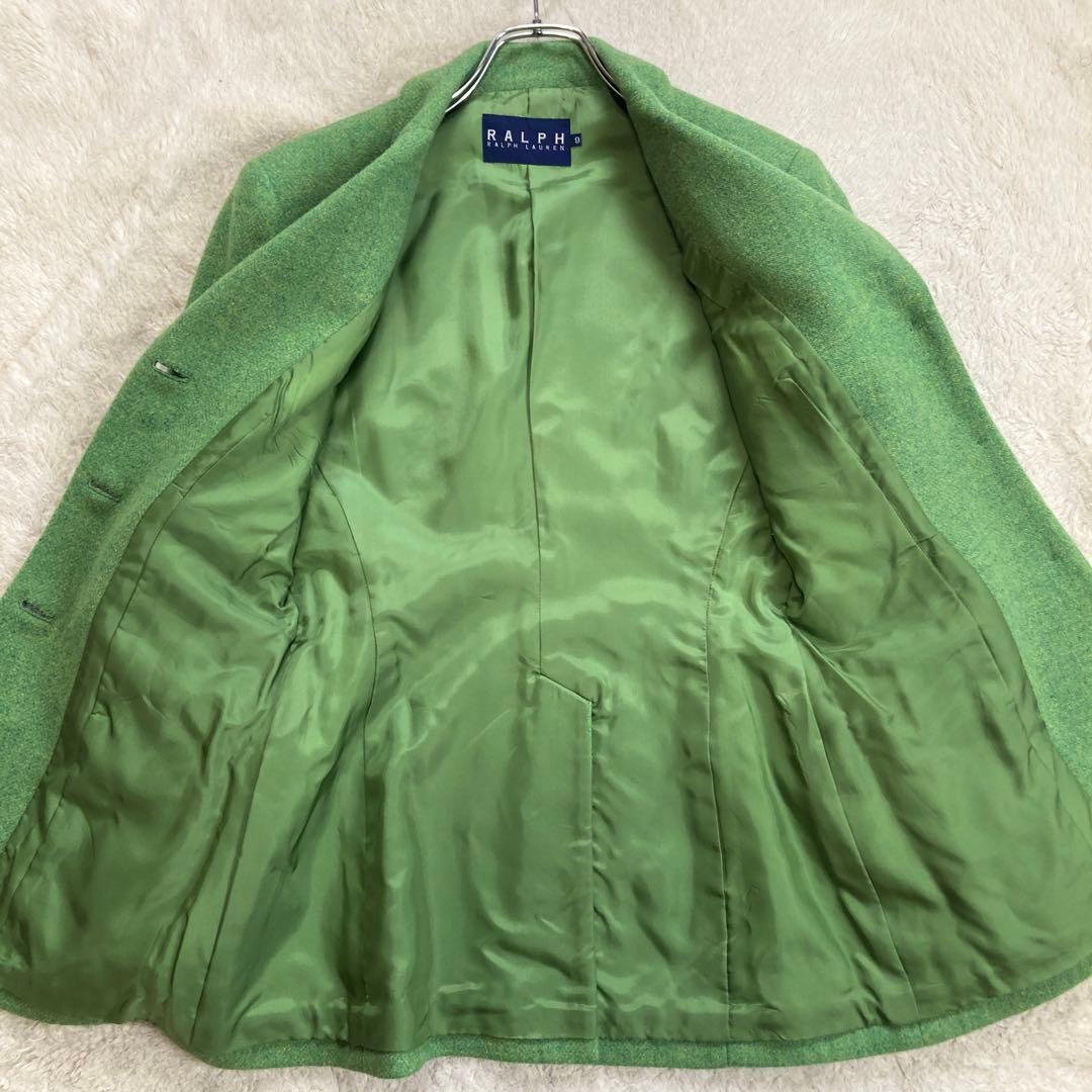 極美品・希少カラー✨ラルフローレン　テーラードジャケット　ミックスツイード　緑