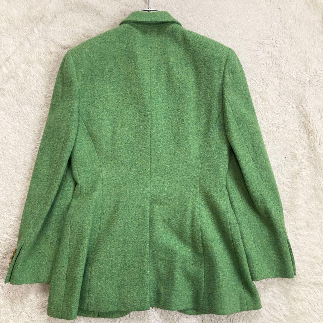 極美品・希少カラー✨ラルフローレン　テーラードジャケット　ミックスツイード　緑