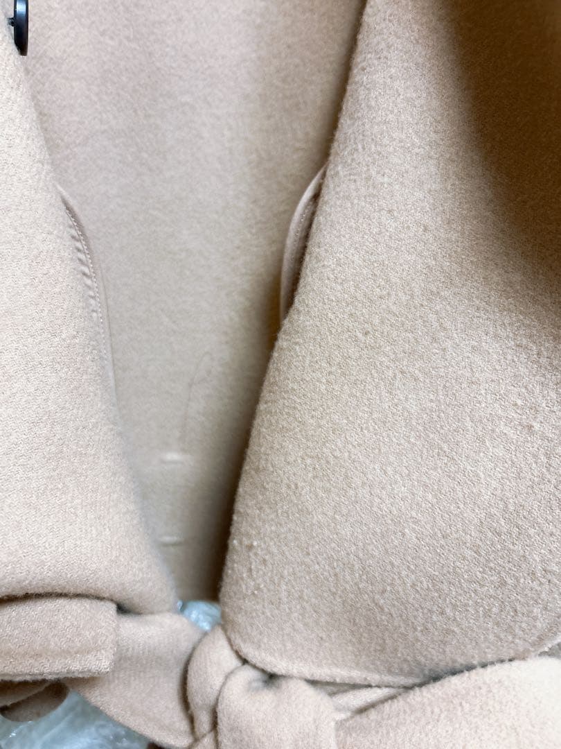 エイミーイストワール ウールショートトレンチコート キャメル 36 ジャケット