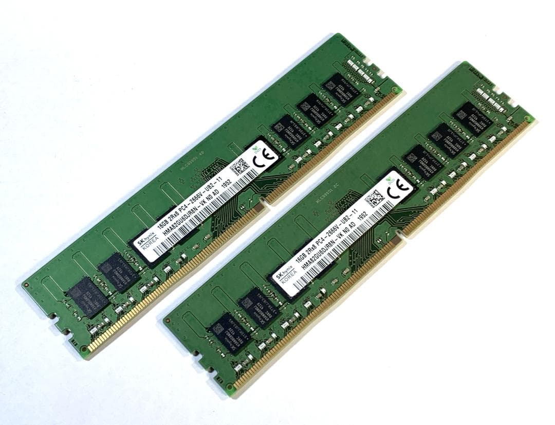 SKhynix DDR4 DDR4-2666V 16GB×2枚 32GB セット