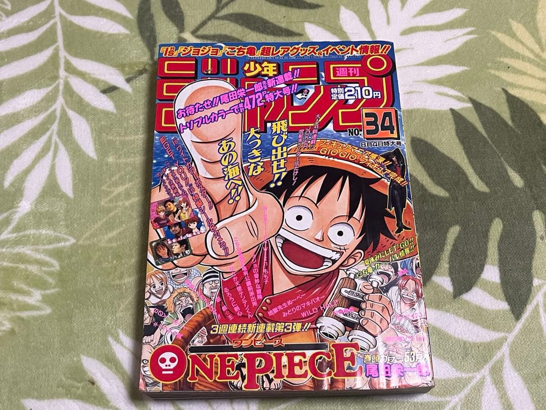 専用 週刊少年ジャンプ 1997年34号 ONE PIECE第1話掲載号 希少品