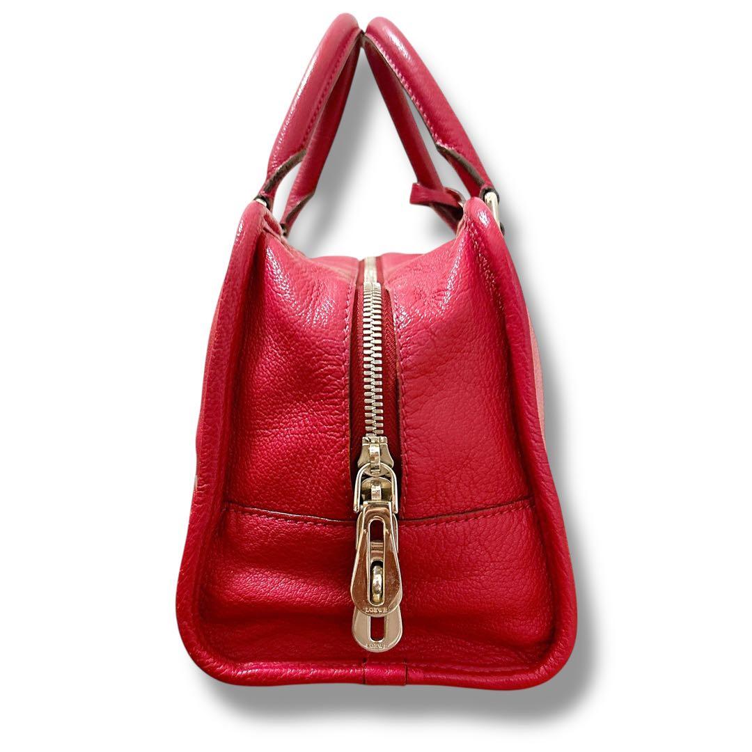 LOEWE ロエベ アマソナ28 アナグラム ハンドバッグ　ミニボストン　レザー