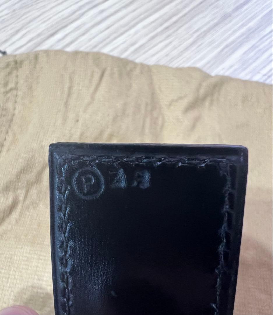 美品　エルメス　ヌメア　ボックスカーフ×トワルアッシュ　〇P刻印（1986）