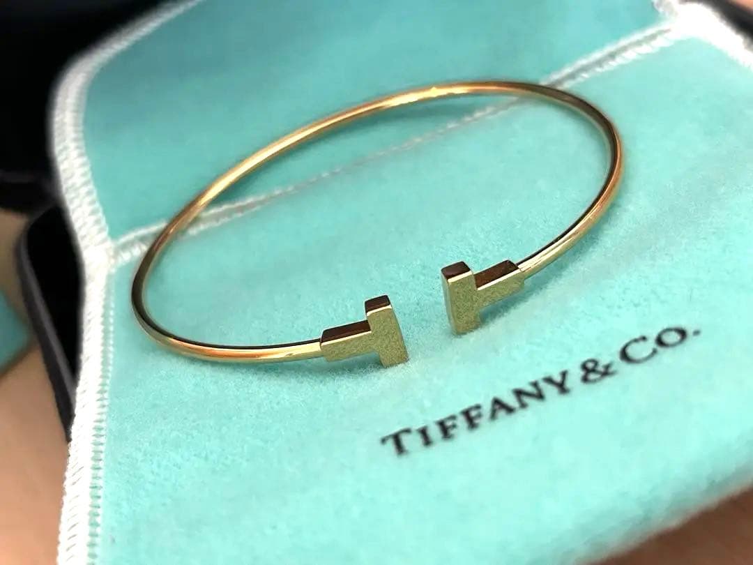 Tiffany&Co ティファニー Tナローワイヤー ブレスレットK18