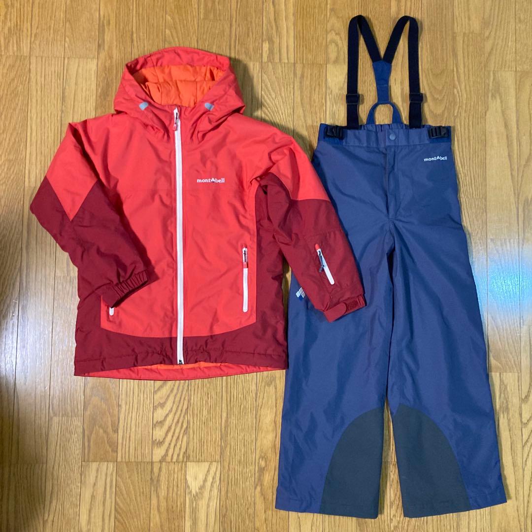 モンベル スキーウェア 上下 140cm キッズ