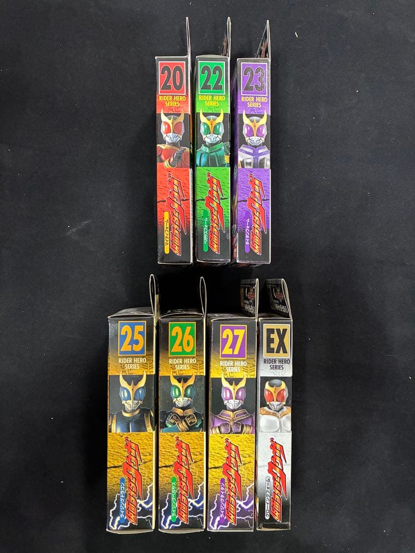 中身未使用品 箱物 仮面ライダー クウガ 7点セット ソフビ