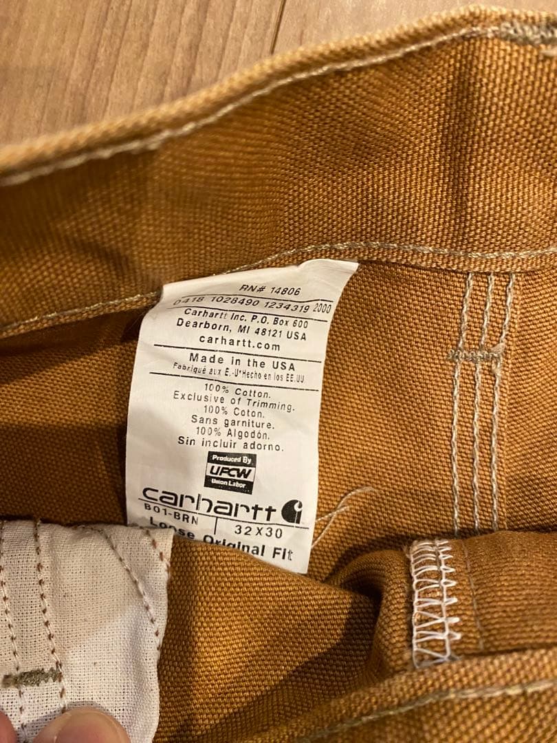カーハート　ＵＳＡ製　美品　ダブルニー　Carhartt