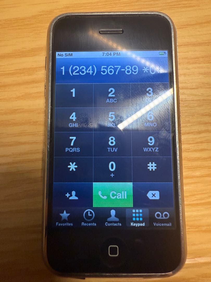 iPhone 2G 4GB デモ demo イギリス版 動作確認済 EU版