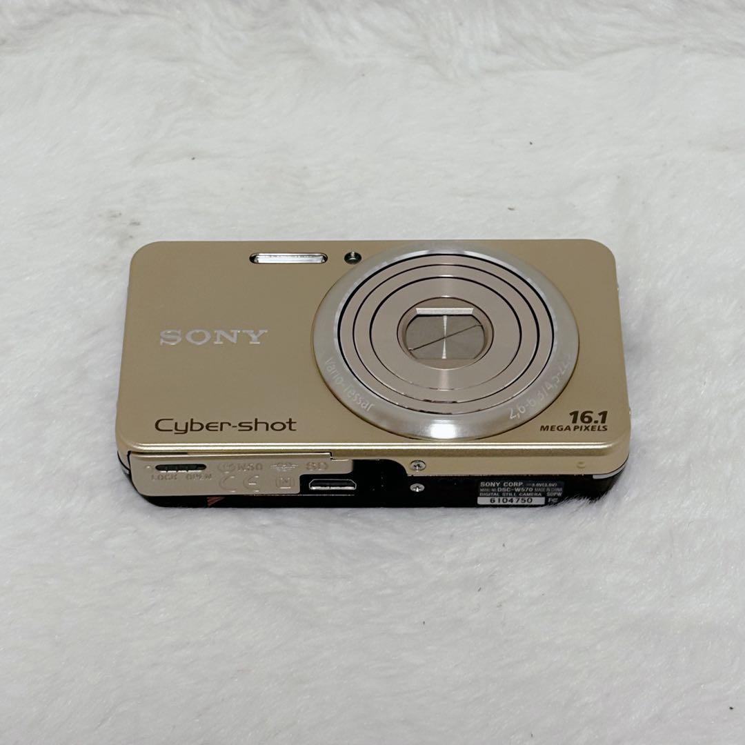 【外観極美品】SONY Cyber-shot DSC-W570 ゴールド
