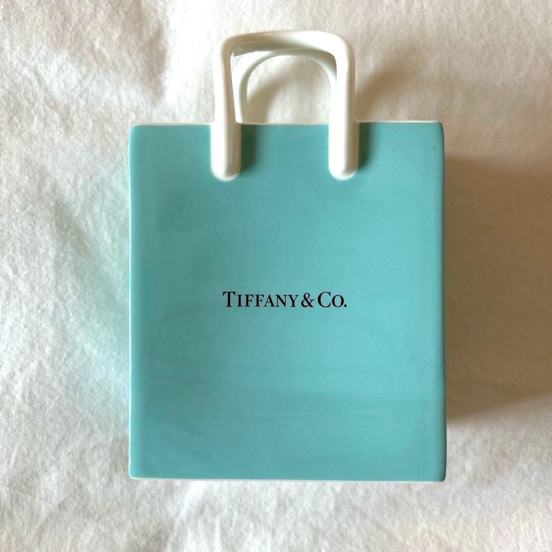 【新品未使用】ティファニー ショッピングバッグ型 陶器 オーナメント