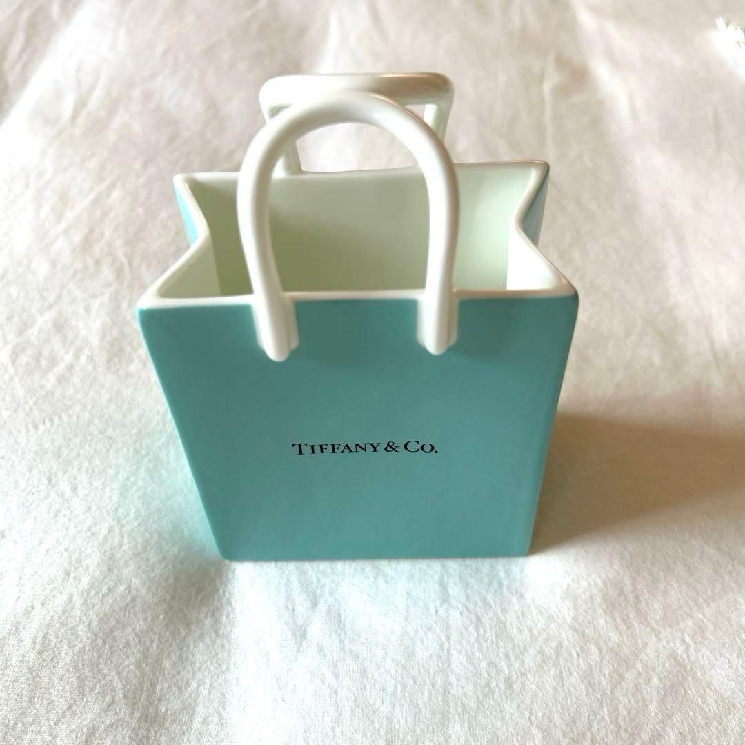 【新品未使用】ティファニー ショッピングバッグ型 陶器 オーナメント