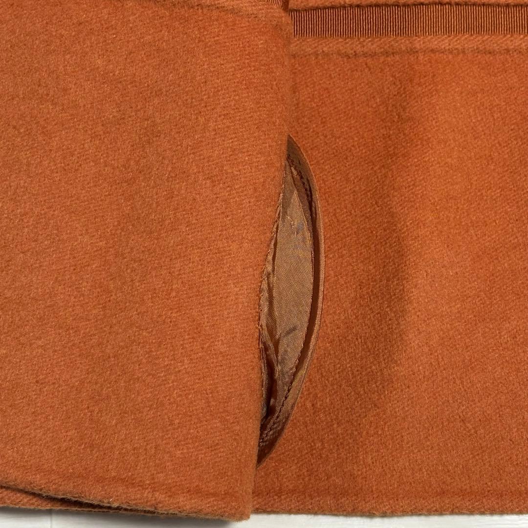 フェラガモ イタリア製 アンゴラ混 ウールジャケット オレンジ 38