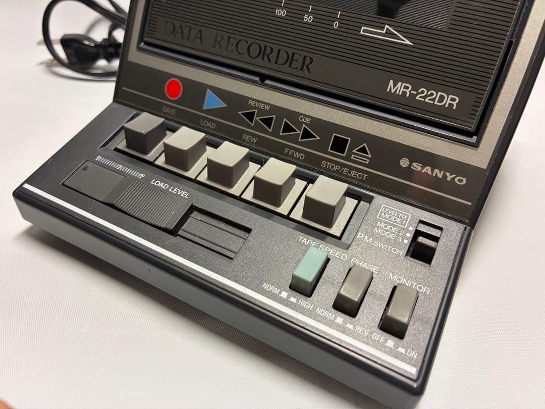 動作品　SANYO MR-22DR データレコーダー　カセットプレーヤー