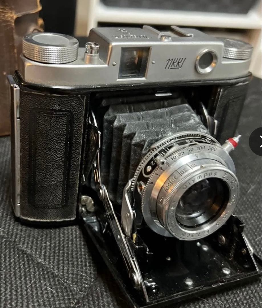 西田光学NKK　WESTER MODELⅡ　カメラケース付き　蛇腹カメラ