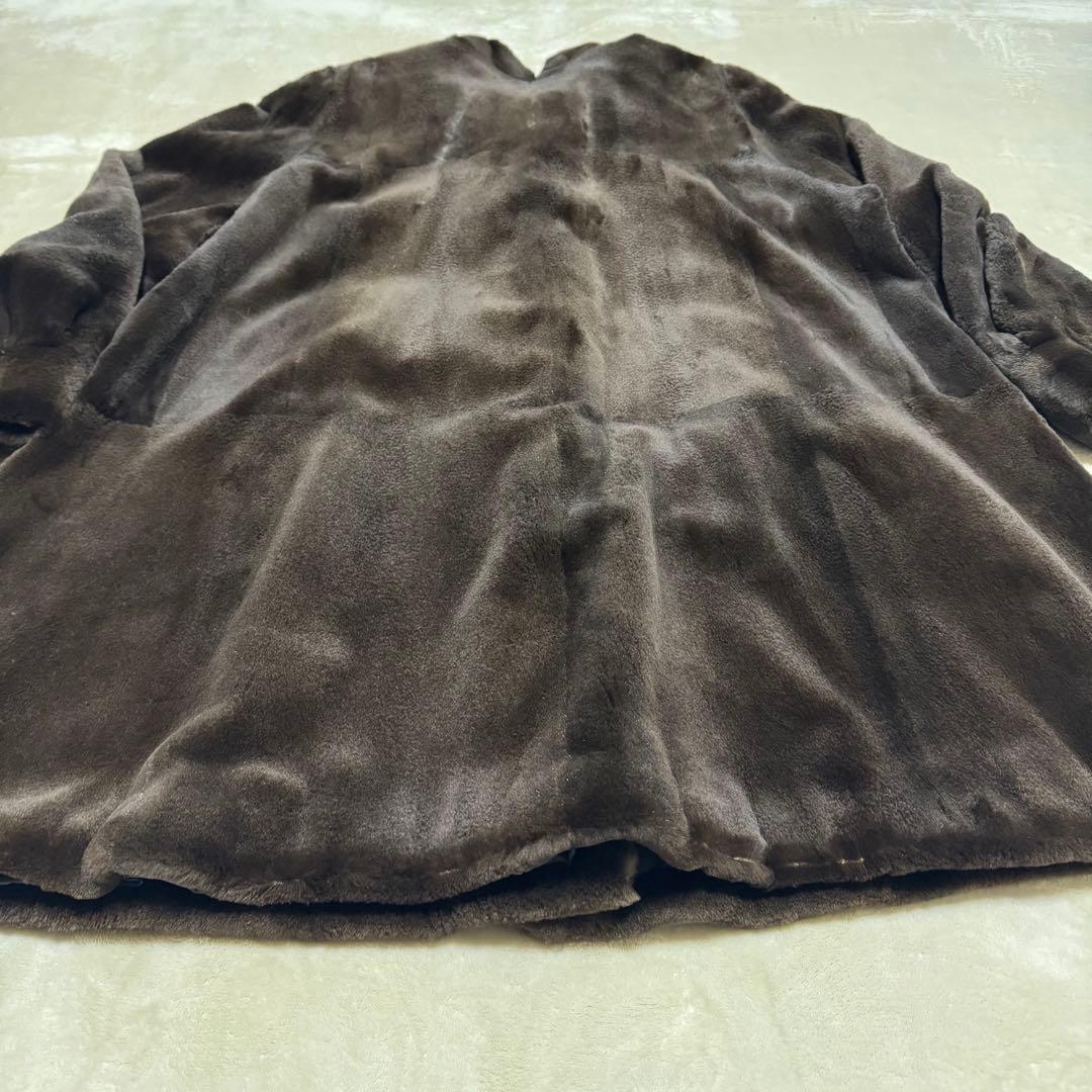 d*9様 【Nakamura Fur】ミンク毛皮ロングコート 茶