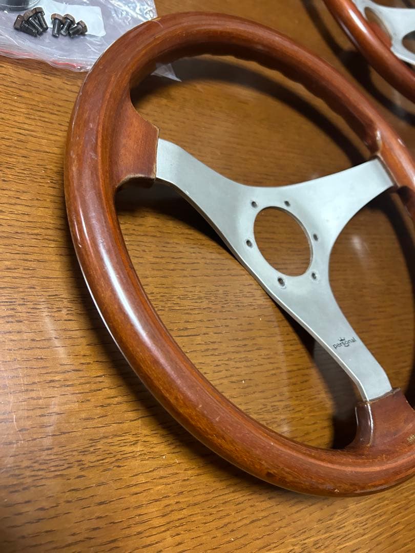 パーソナル マンタ3 マンタ4 2本セット ウッド ステアリング ハンドル 美品