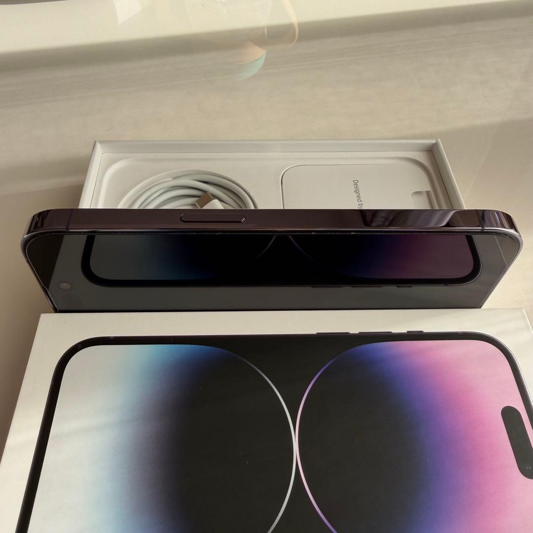 【美品】iPhone 14 Pro 256GB ディープパープル（SIMフリー）
