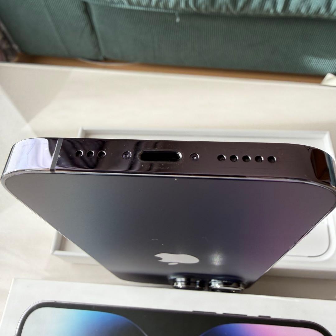 【美品】iPhone 14 Pro 256GB ディープパープル（SIMフリー）