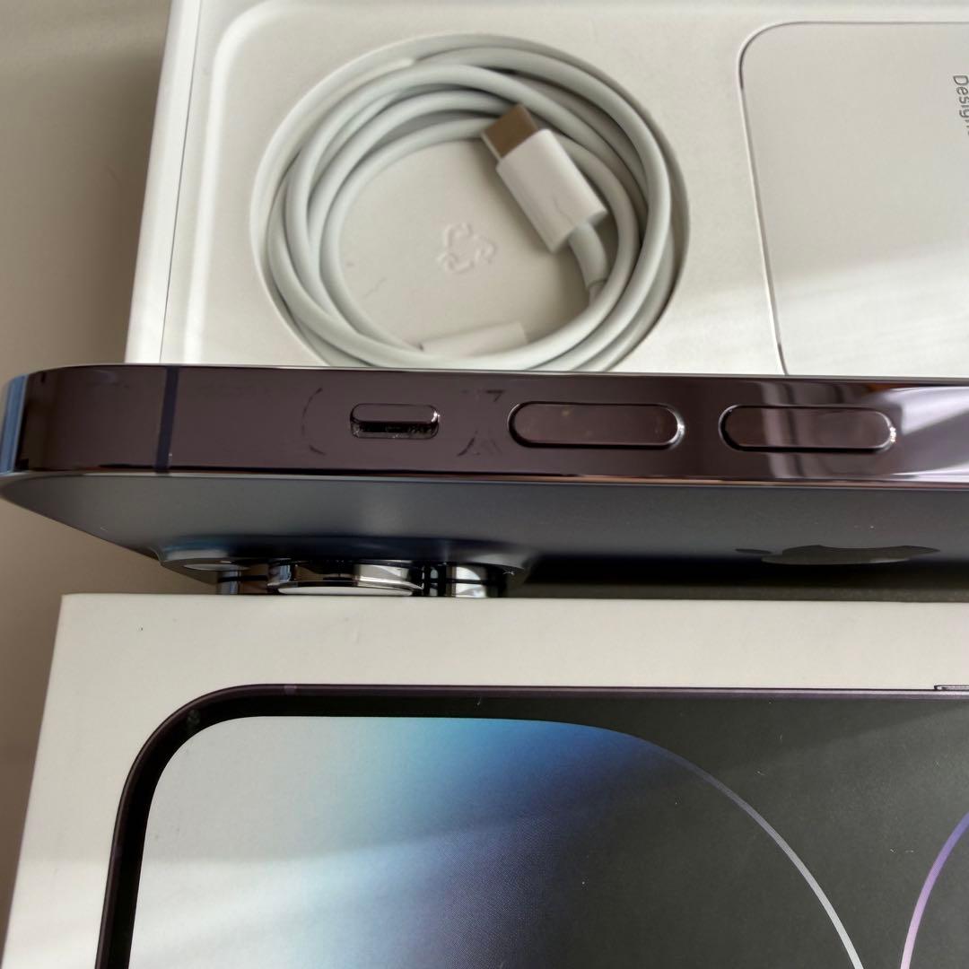 【美品】iPhone 14 Pro 256GB ディープパープル（SIMフリー）