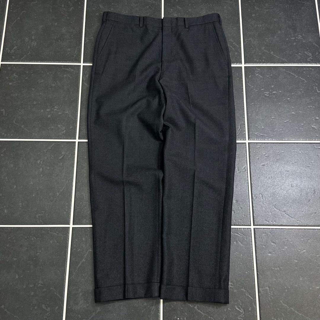 80s Brooks Brothers ウールフランネル　極太　ワイドスラックス