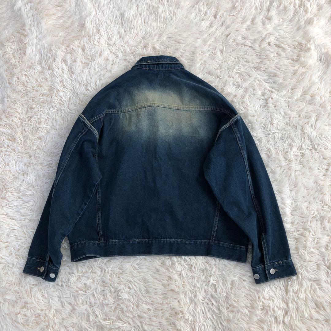 GLAMOUR　グラマー　オーバーサイズ　デニムジャケット　グラデーション