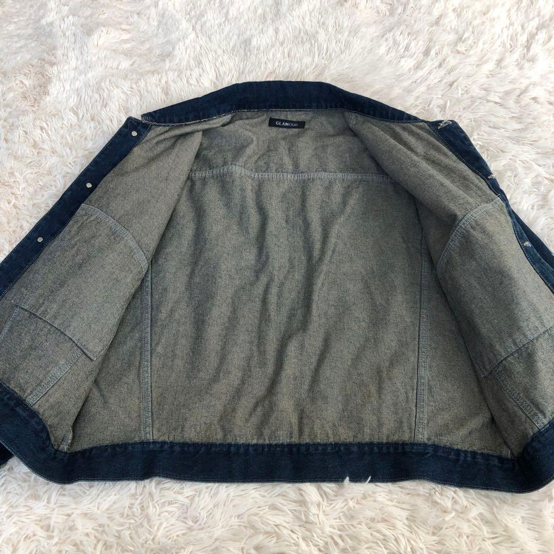 GLAMOUR　グラマー　オーバーサイズ　デニムジャケット　グラデーション
