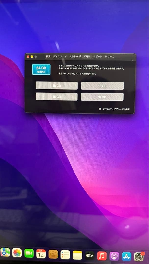 Macデスクトップ MacPro2013/12core2.7/D7006GX2/AppleDispl