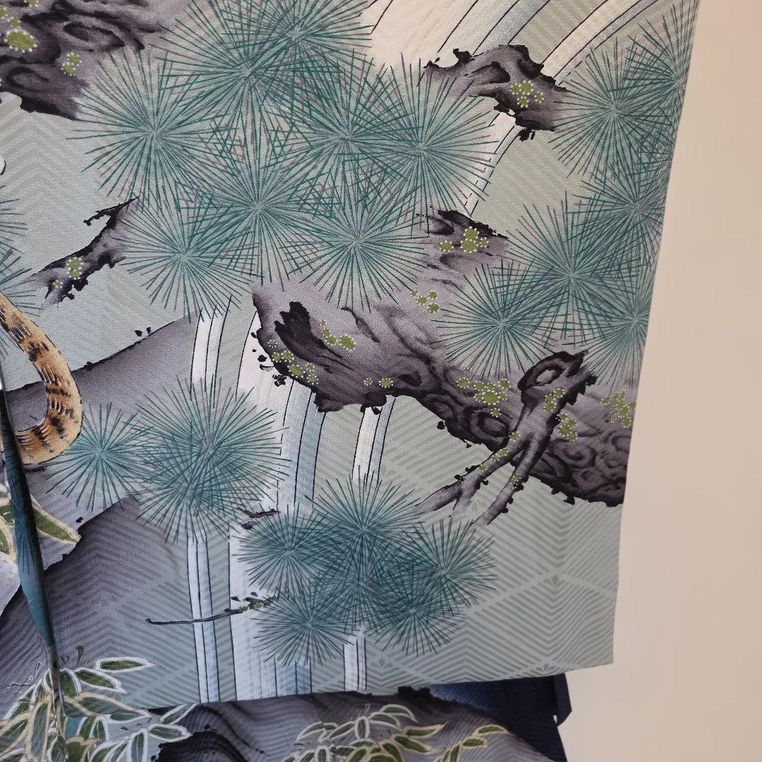 No32　正絹　男の子お祝い着物　長襦袢付き　産着　七五三