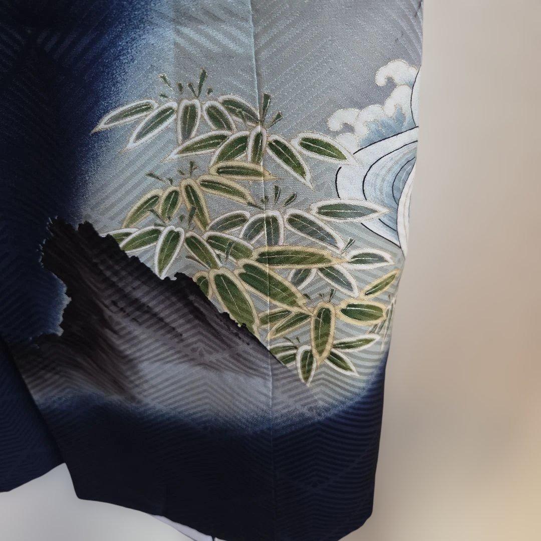 No32　正絹　男の子お祝い着物　長襦袢付き　産着　七五三