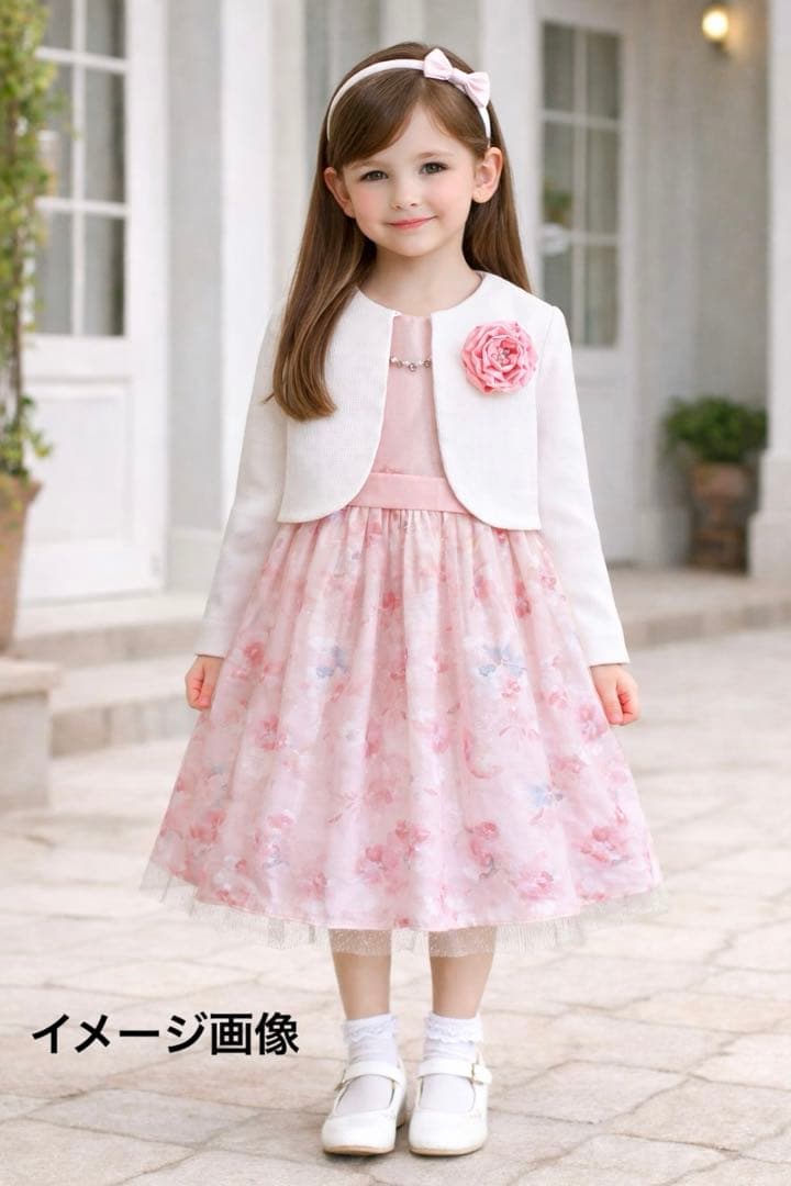 130size プリンセス風 ピンク セレモニー 入学 卒園 フォーマル 女の子