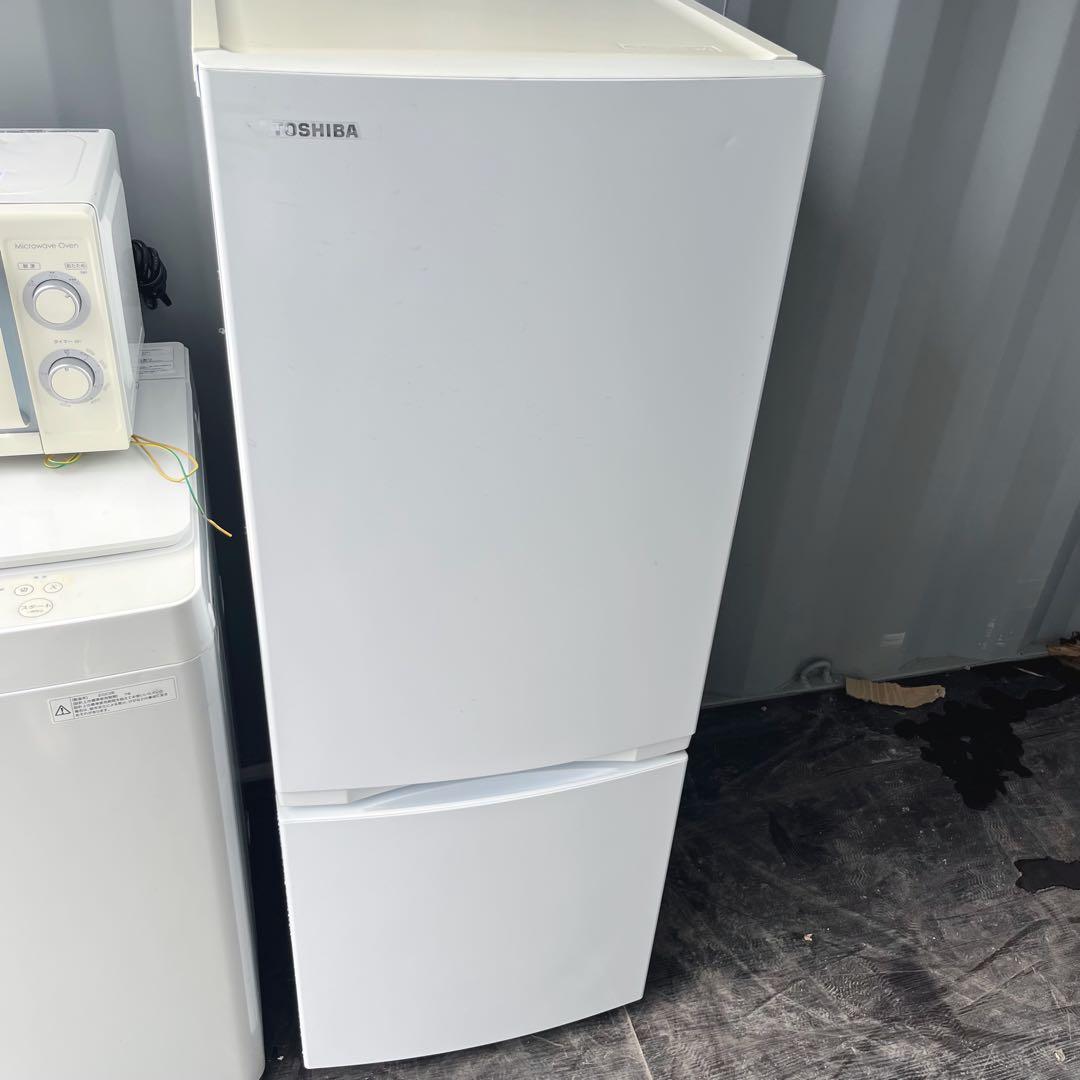 148取付無料！完動品！東芝おしゃれホワイト冷蔵庫・7kg洗濯機・電子レンジ