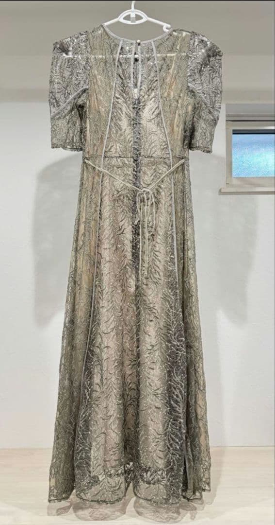 FRAY I.D リーフレースパイピングドレス