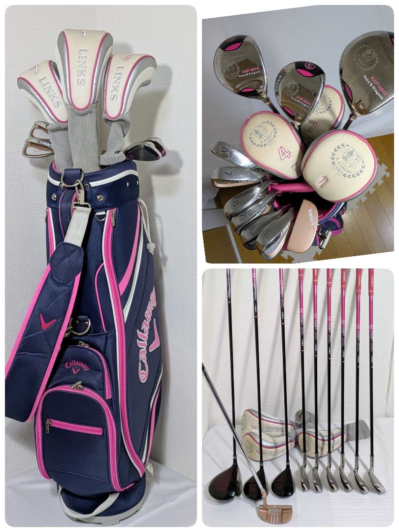 LINKS ゴルフクラブレディースセット Callawayキャディバッグ付
