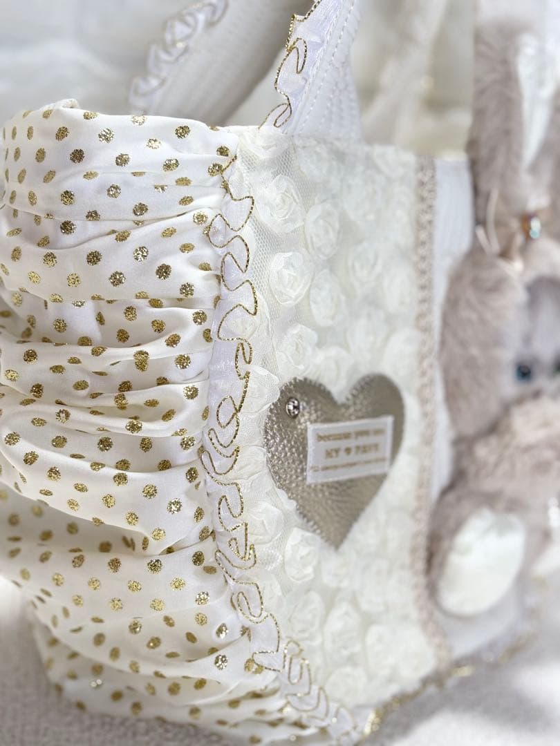 ゆ*ら様 コヤンイサムチョン　ハンドメイド　ギャザーバッグ　オッドアイ猫ちゃん