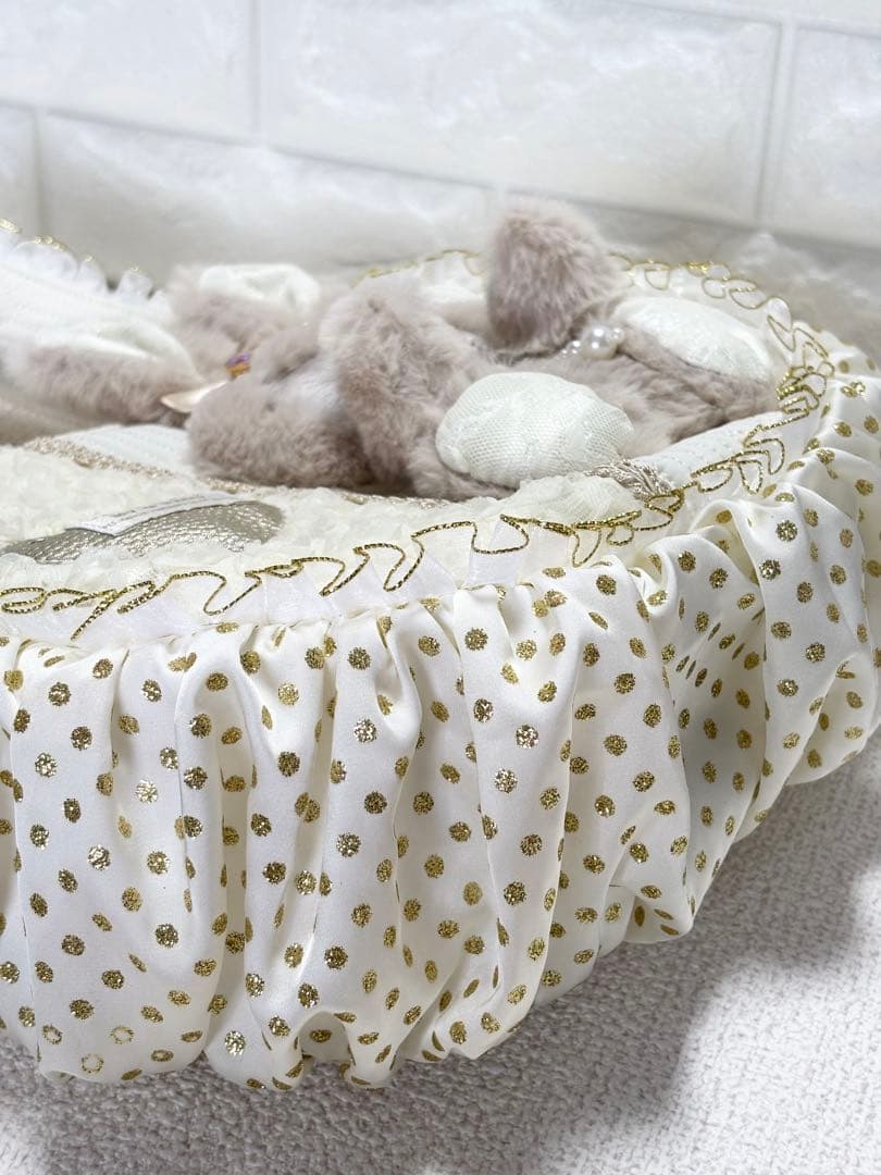 ゆ*ら様 コヤンイサムチョン　ハンドメイド　ギャザーバッグ　オッドアイ猫ちゃん