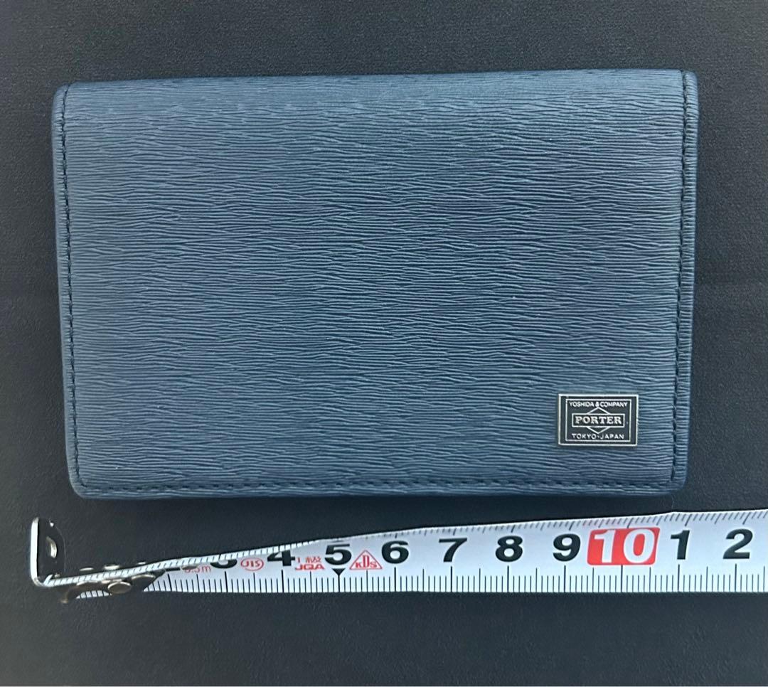 【極美品】PORTER ポーター カードケース 名刺入れ ネイビー！ビジネス