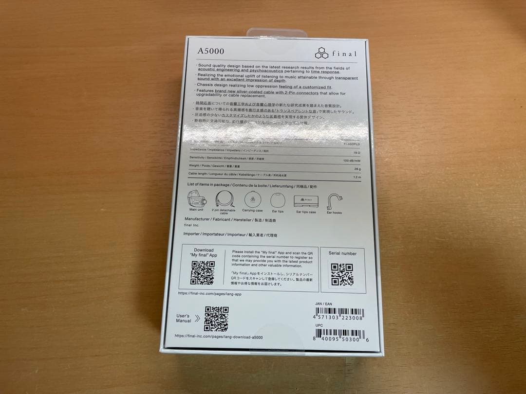 final A5000 イヤホン