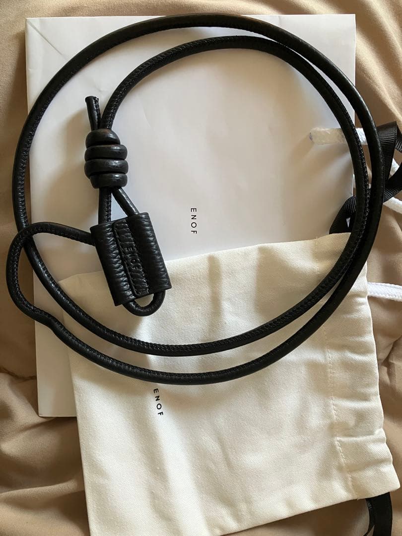 小物 ENOF loop strap belt BLACK