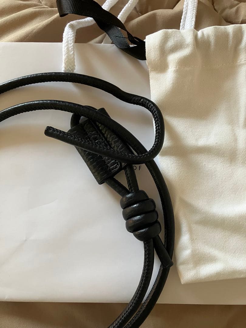 小物 ENOF loop strap belt BLACK