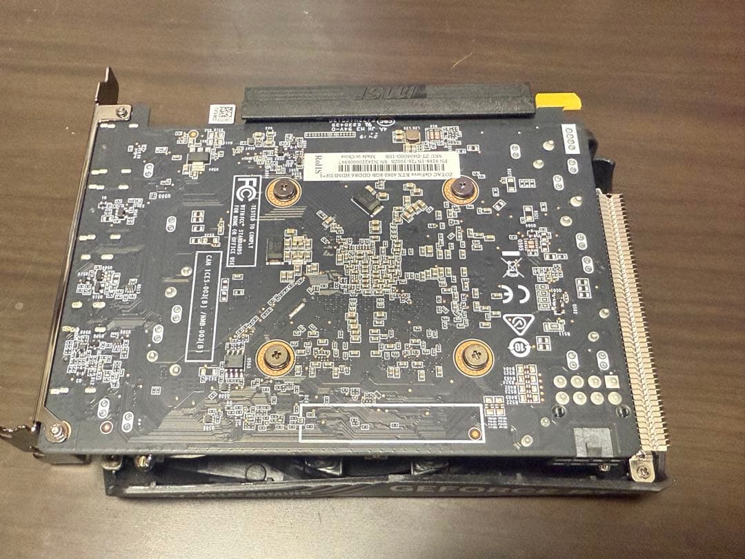 【値下げ！】ZOTAC GeForce RTX 4060 8GB GDDR6