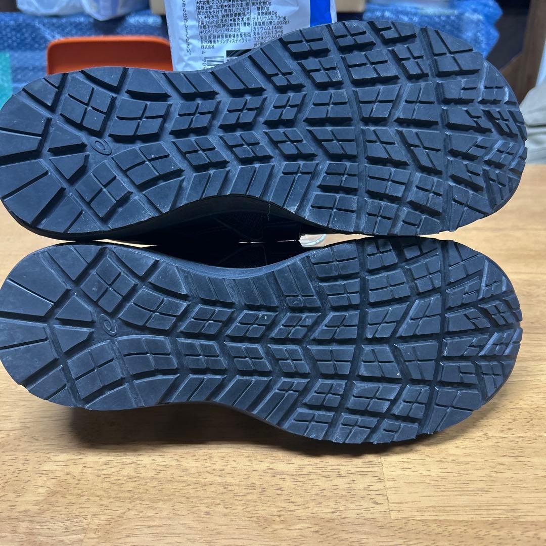 asics 安全靴 黒 ベルクロストラップ