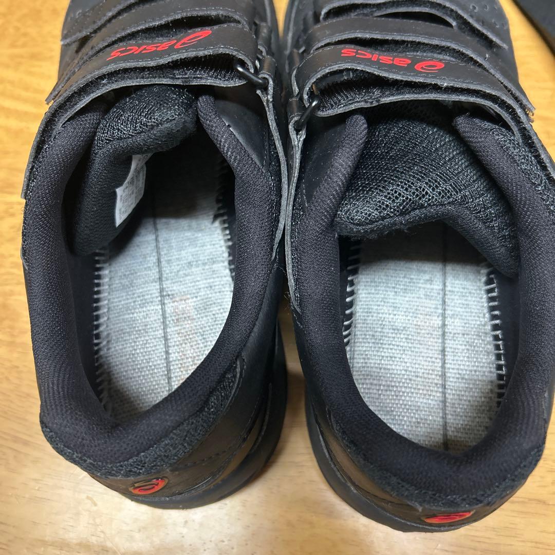 asics 安全靴 黒 ベルクロストラップ