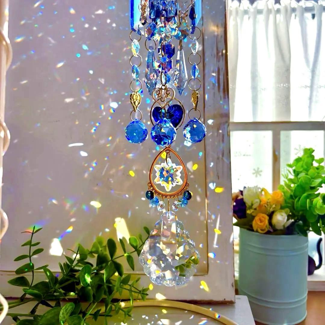 アラベスク✩.*˚ SWAROVSKIシャンデリア風サンキャッチャー
