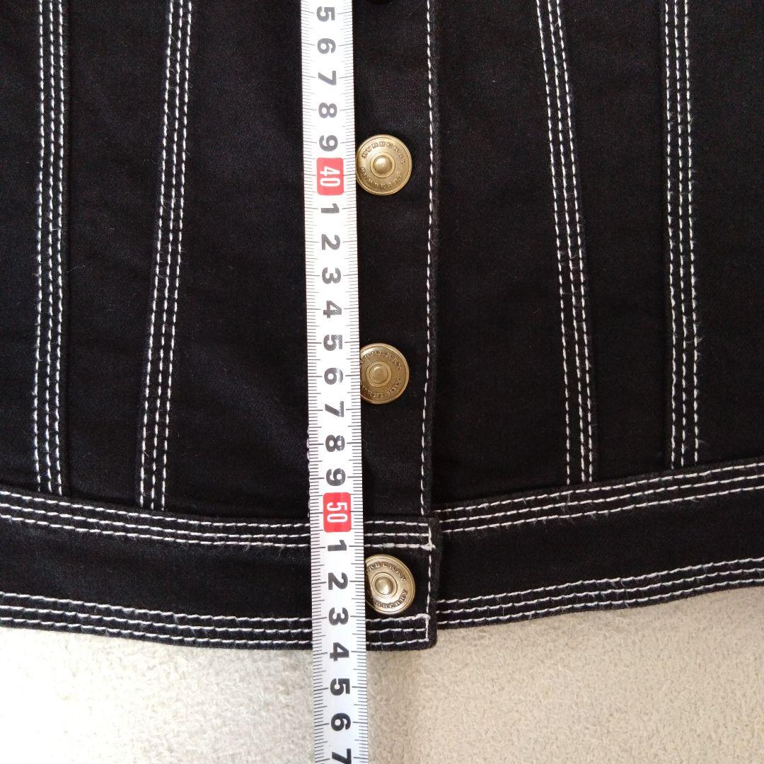 バーバリー BURBERRY BRIT 黒デニムジャケット サイズS