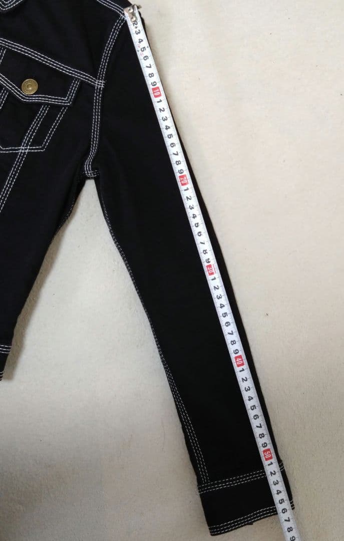 バーバリー BURBERRY BRIT 黒デニムジャケット サイズS